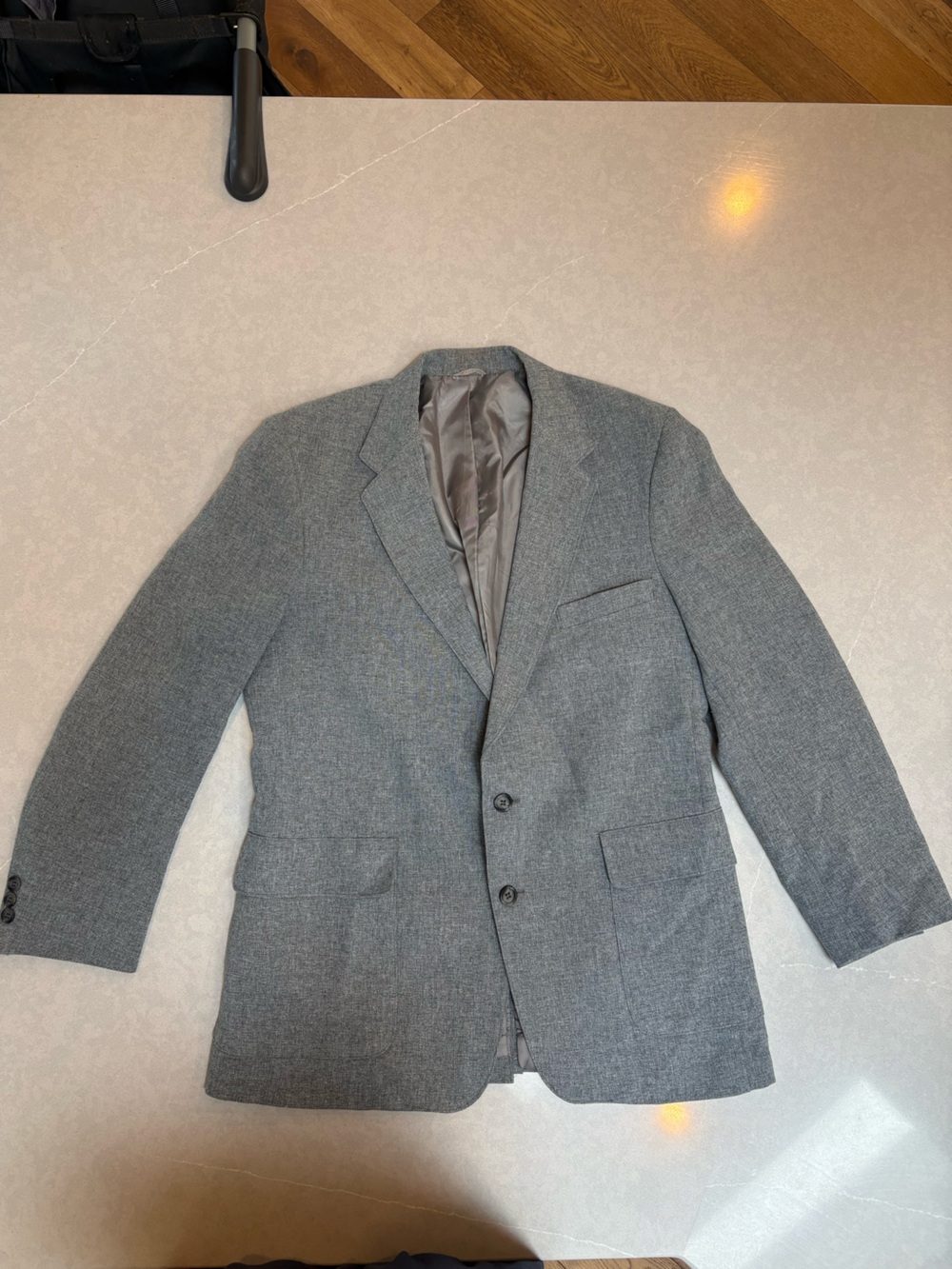 Vintage Levi's Action Suit Blazer Gray Sport Coat Size 42R